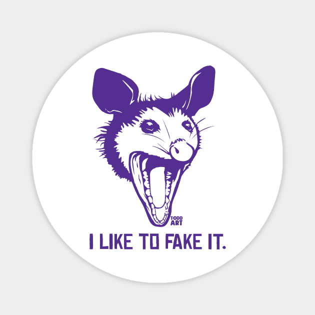 FAKE IT Magnet by toddgoldmanart